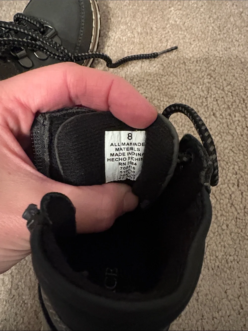 The Children's Place Gray and Brown Kids Lace-Up Hiking Boots
